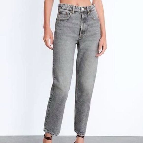 ZARA Trafaluc Denimwear Gray Highrise Jeans - Picture 11 of 11